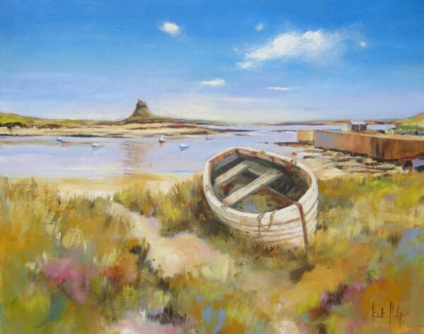 Boats in the Bay, Holy Island